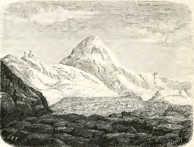 Eine Schwarz-Weiß-Zeichnung der Schweizer Alpen mit schneebedeckten Gipfeln und dem Text "Schweizer Alpen, Schweiz" unten.