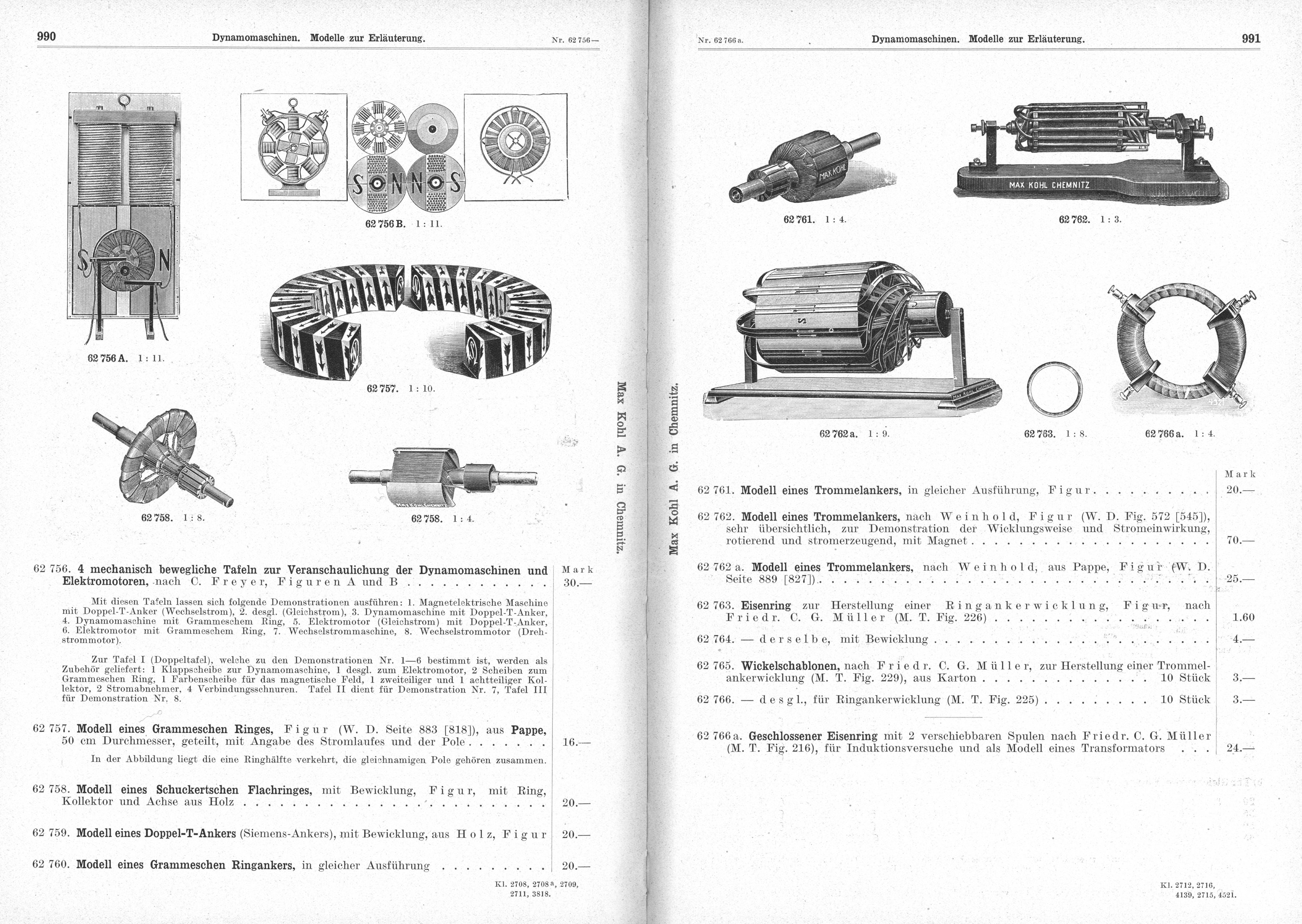 Ein detailliertes technisches Buch, das aufgeschlagen eine Vielzahl von Elektromotoren mit begleitendem Text und Bildern zeigt.
