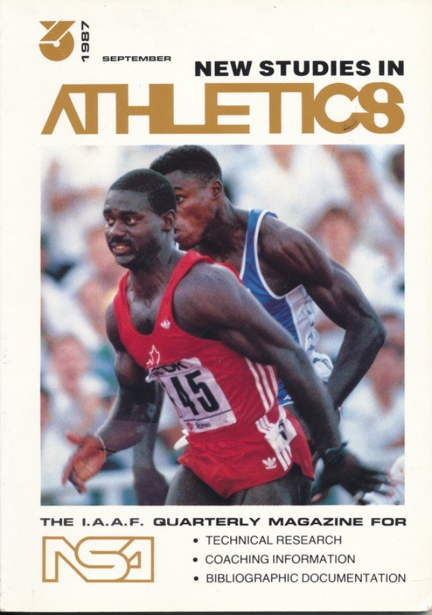 Titelbild von "Neue Studien im Athletik September 1987" mit zwei Personen auf dem Cover.