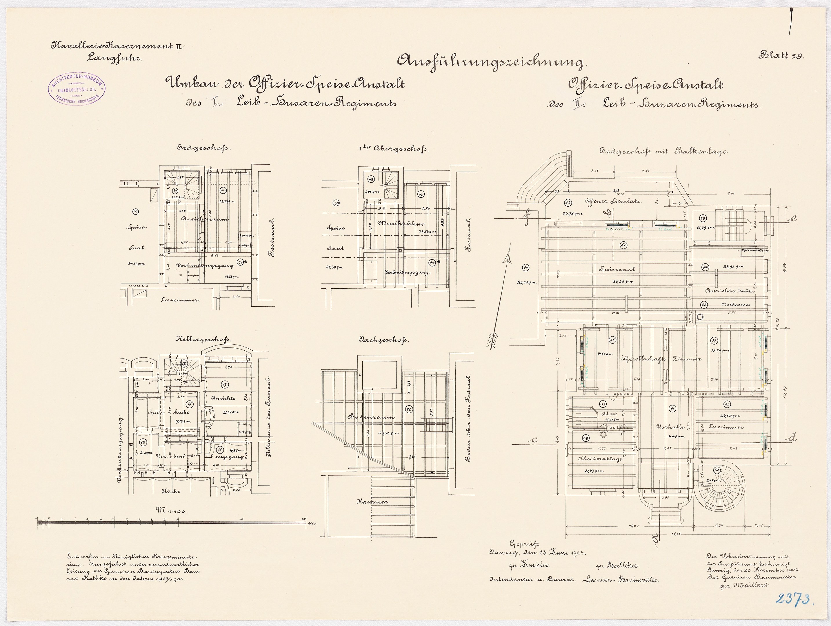 Schwarz-weißer architektonischer Grundriss des ehemaligen Bundeskanzleramts, zeigt detaillierte Layout- und Textanmerkungen.
