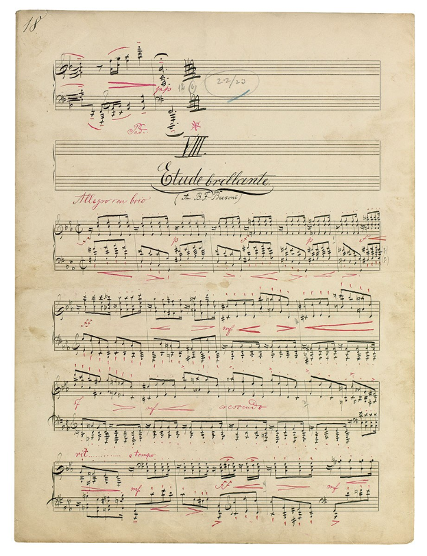Vintage Sheet Music mit Noten und Text auf altem Papier vor einem weißen Hintergrund.